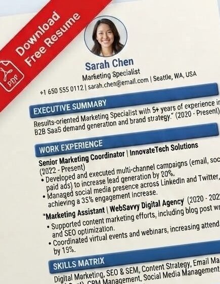 Premium Monochrome A4 Printable Paper Layout PDF Document Preview